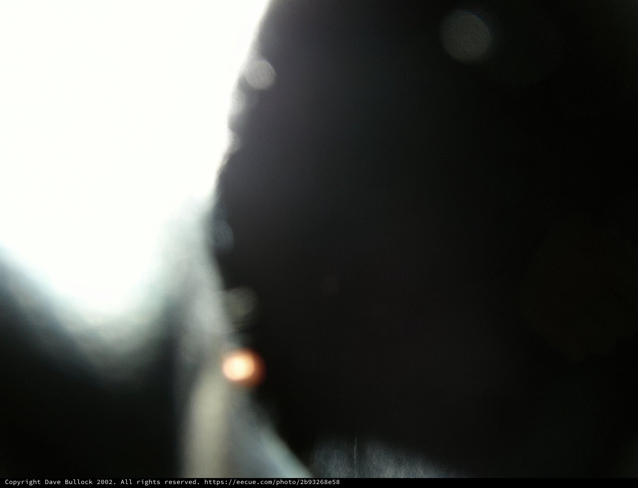 Blurred Car and Bright Light