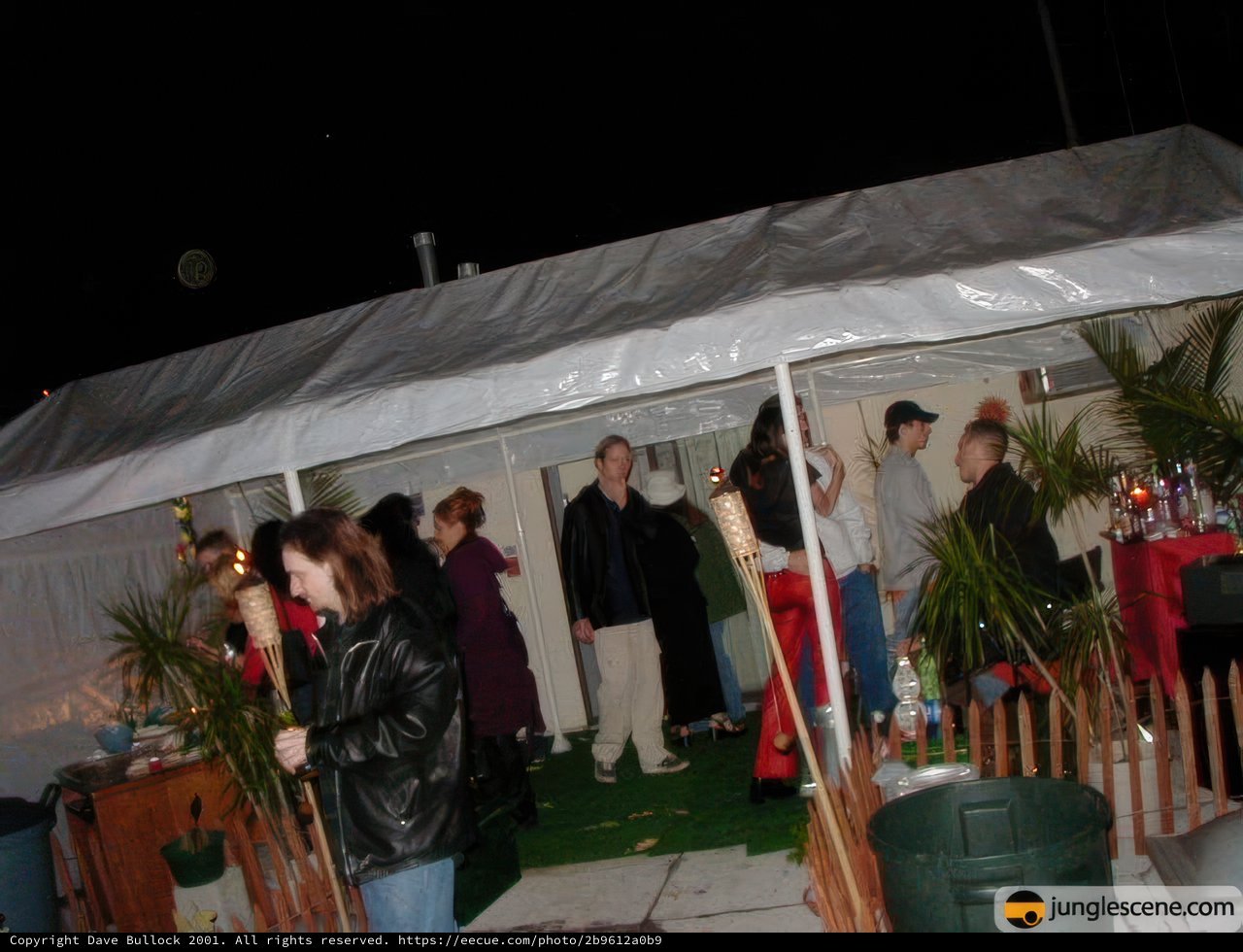 Nighttime Gathering at the Tent