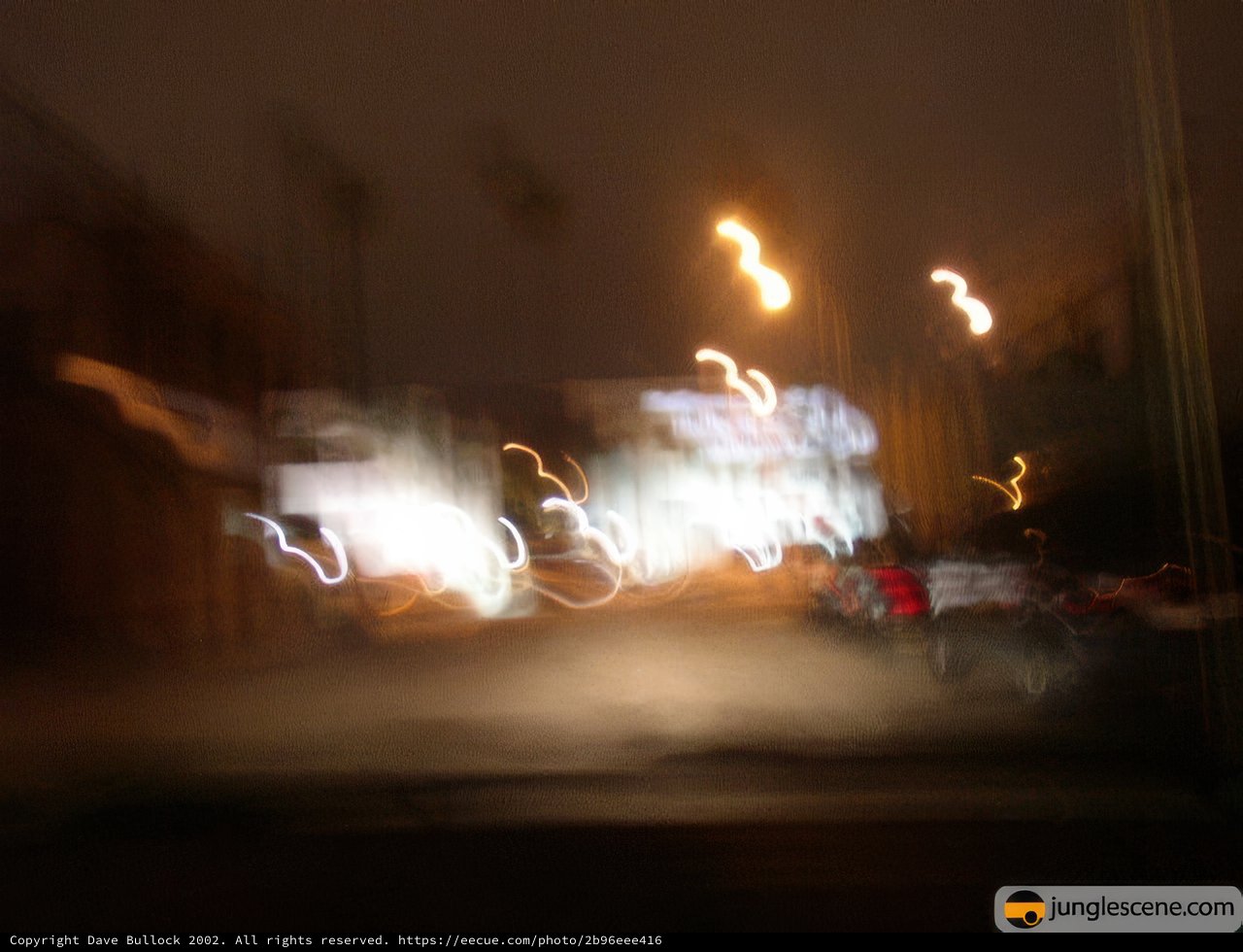 Blurred Glow of Urban Nightlife