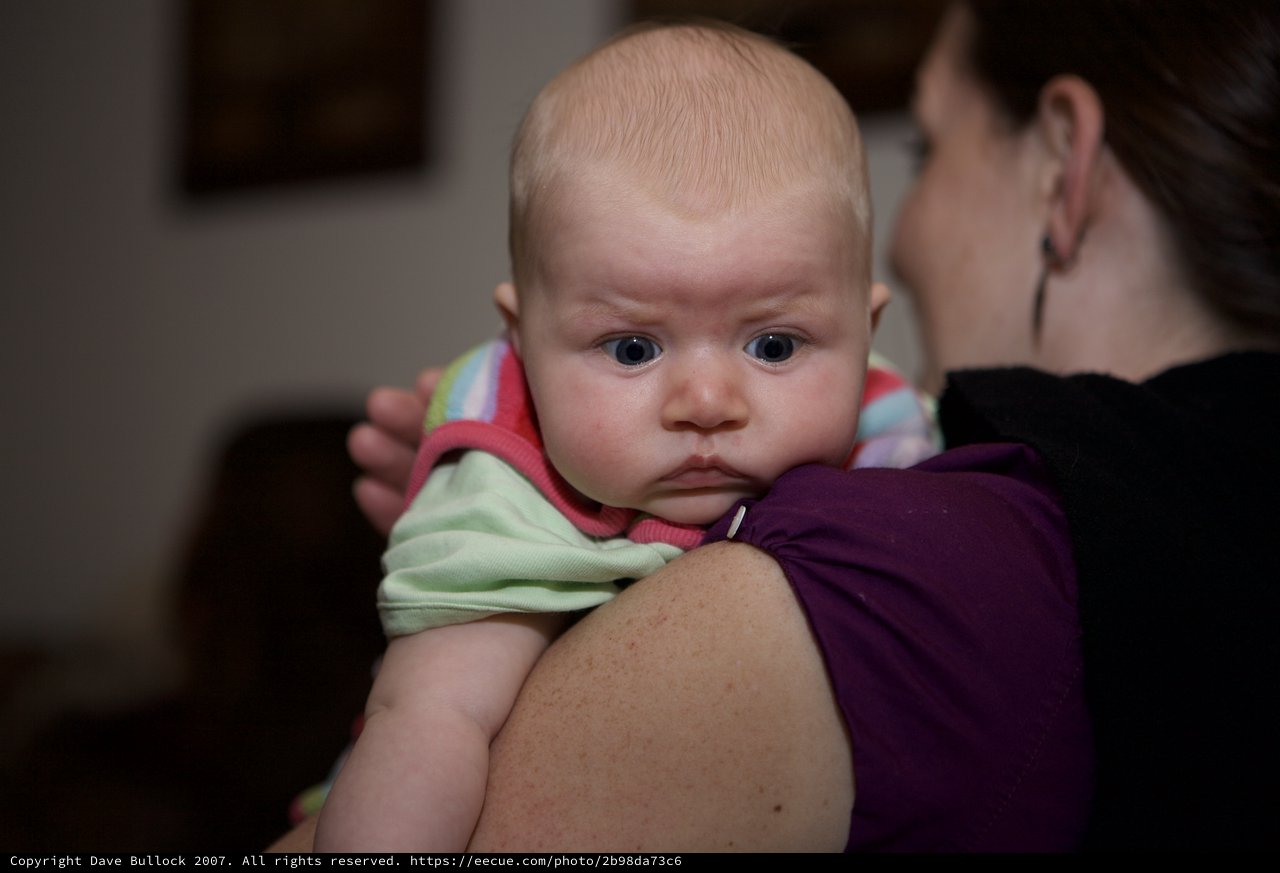 Skeptical Baby Stares Down the Camera Lens