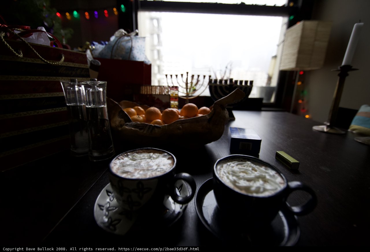 Festive Hot Chocolate and Oranges