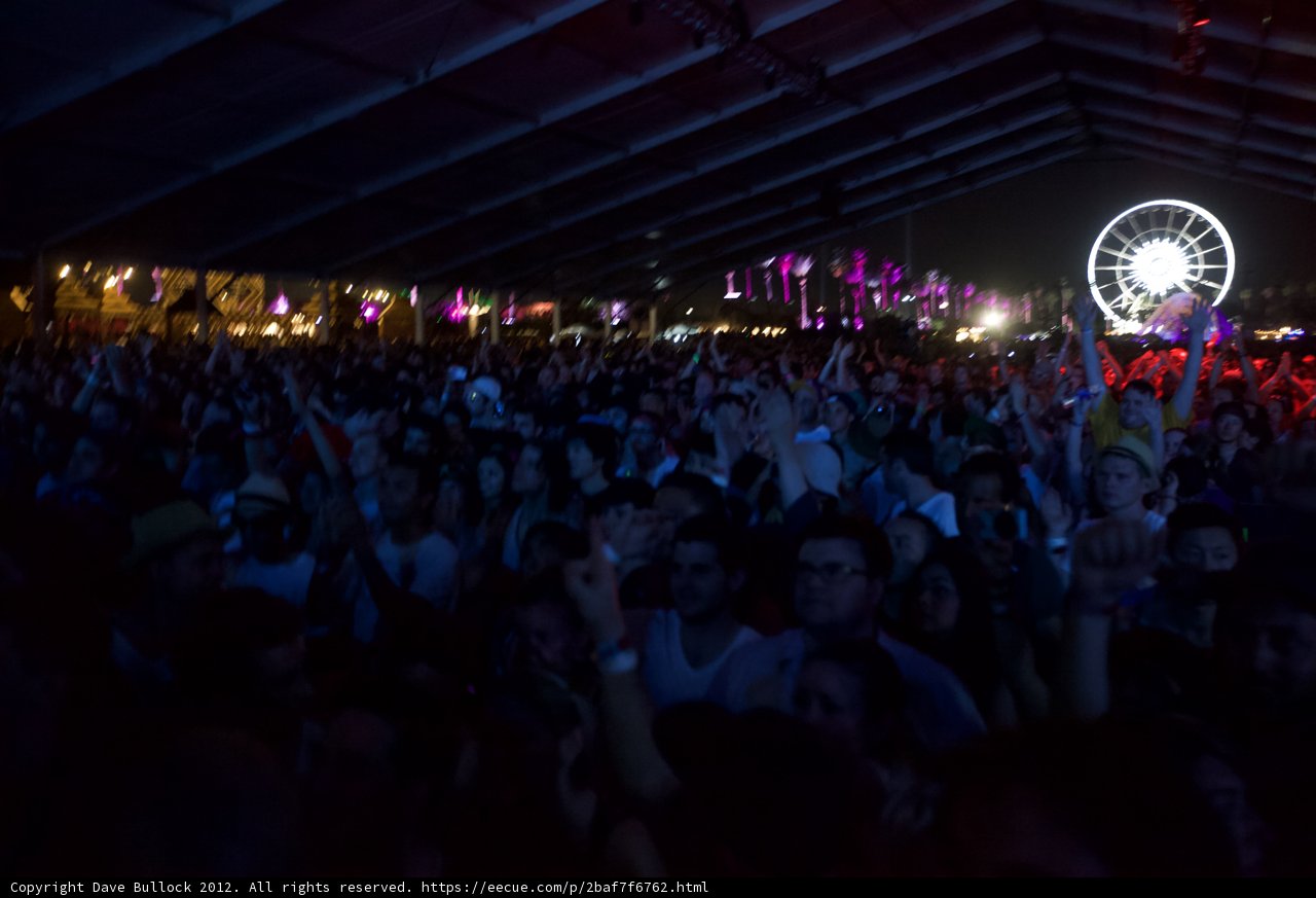Concert Chaos with a Ferris Wheel Backdrop