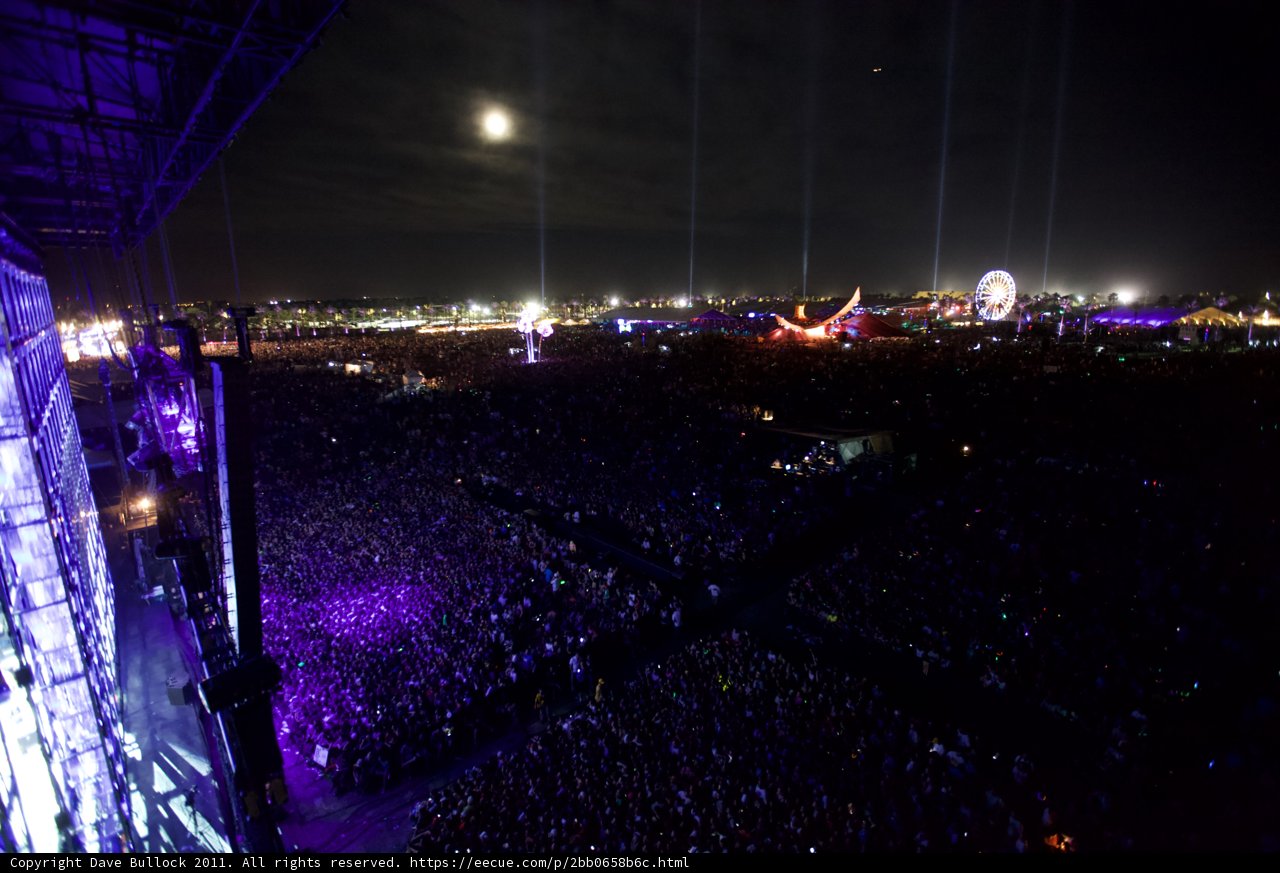 Metropolis Nights: A Crowd Gathers for a Nighttime Performance