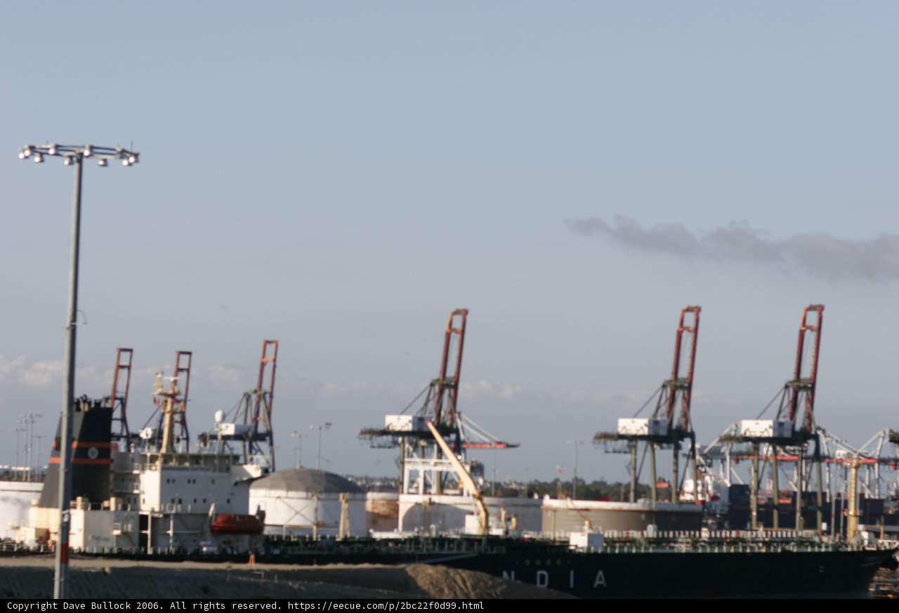 Clear Skies Over the Busy Shipyard