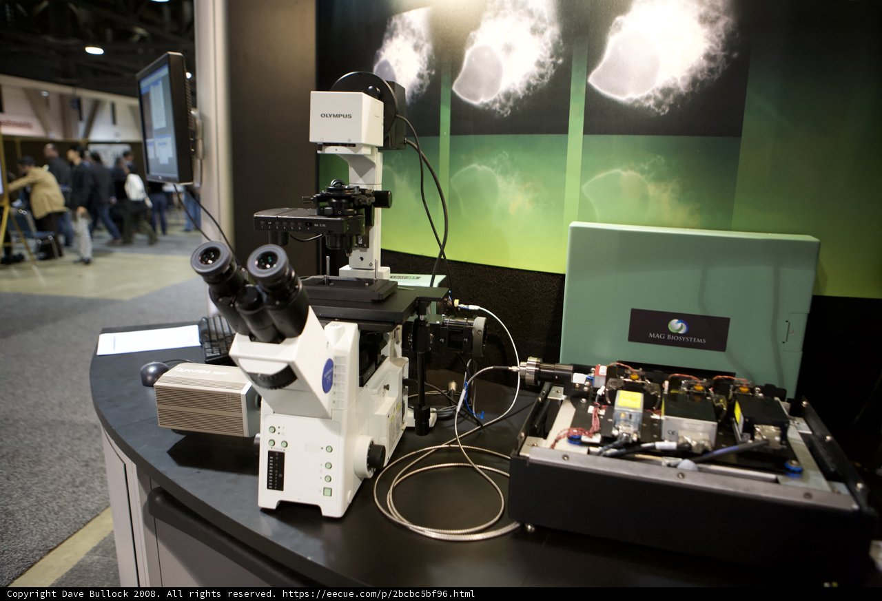 Microscope Display at Trade Show