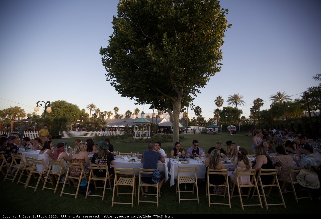 A Relaxing Afternoon at Coachella's Outdoor Cafeteria