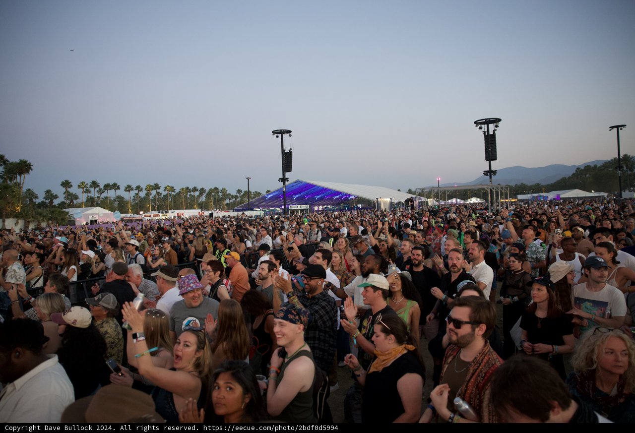 Vibrant Crowd at Coachella 2024: A Snapshot of Festival Enthusiasm