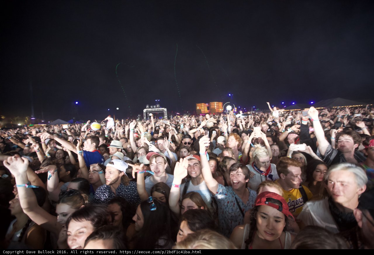 Urban Crowd at Coachella Music Festival
