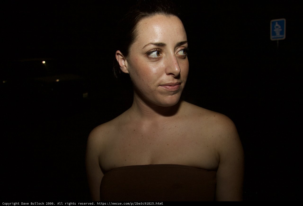 Mysterious Woman in Brown Dress