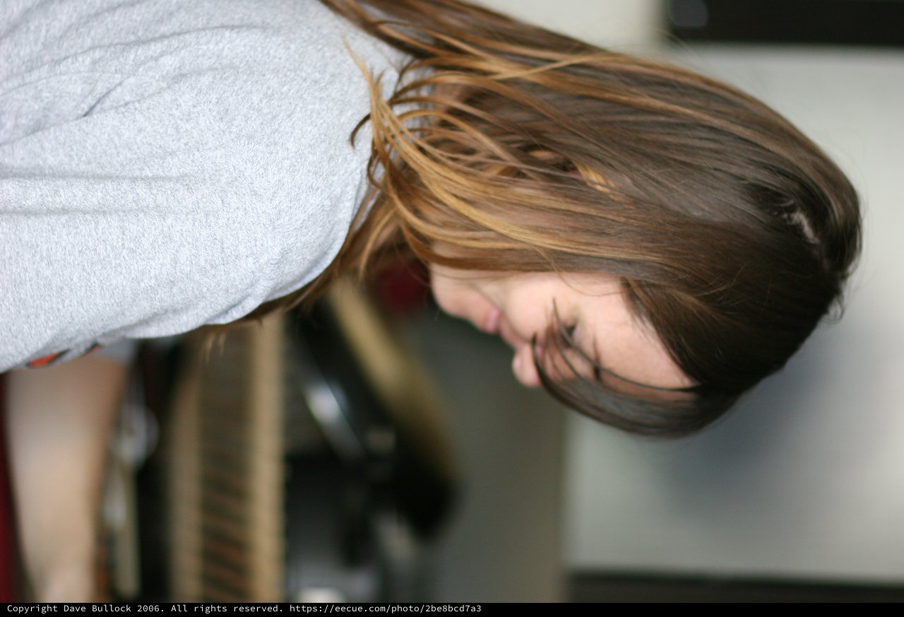 Penelope Lost in Thought, Hair Falling Forward