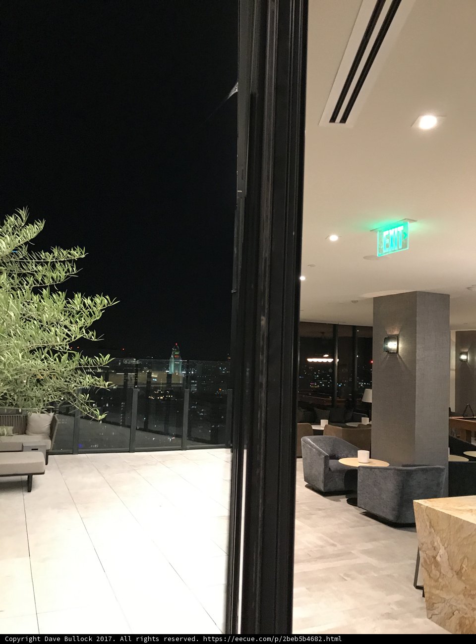 Nighttime Ambience at the Outdoor Lounge