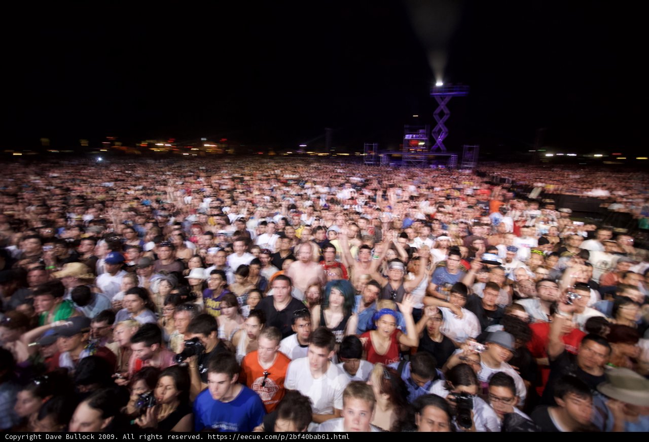 Coachella 2009 Nighttime Crowd