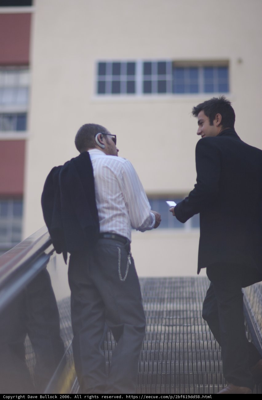 Escalator Conversation