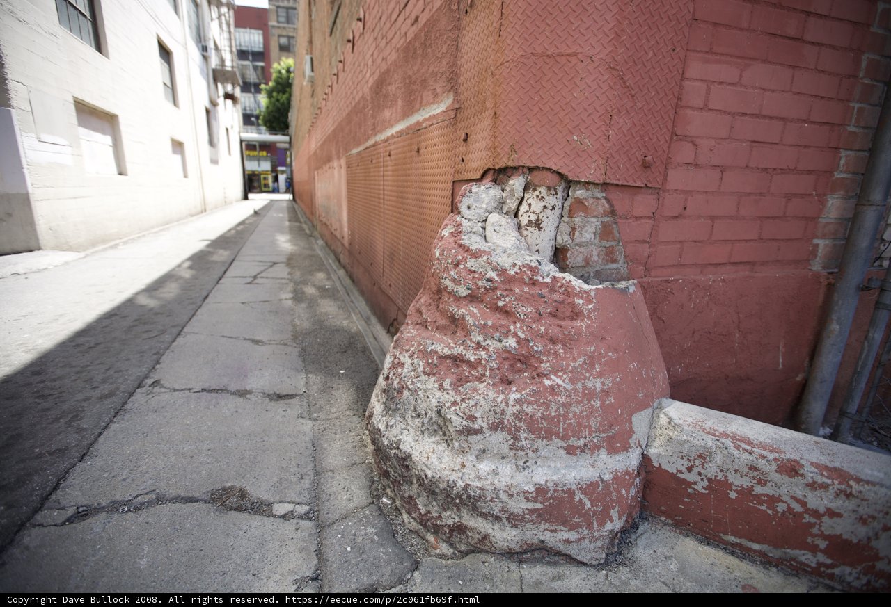 Leaning Fire Hydrant in the City