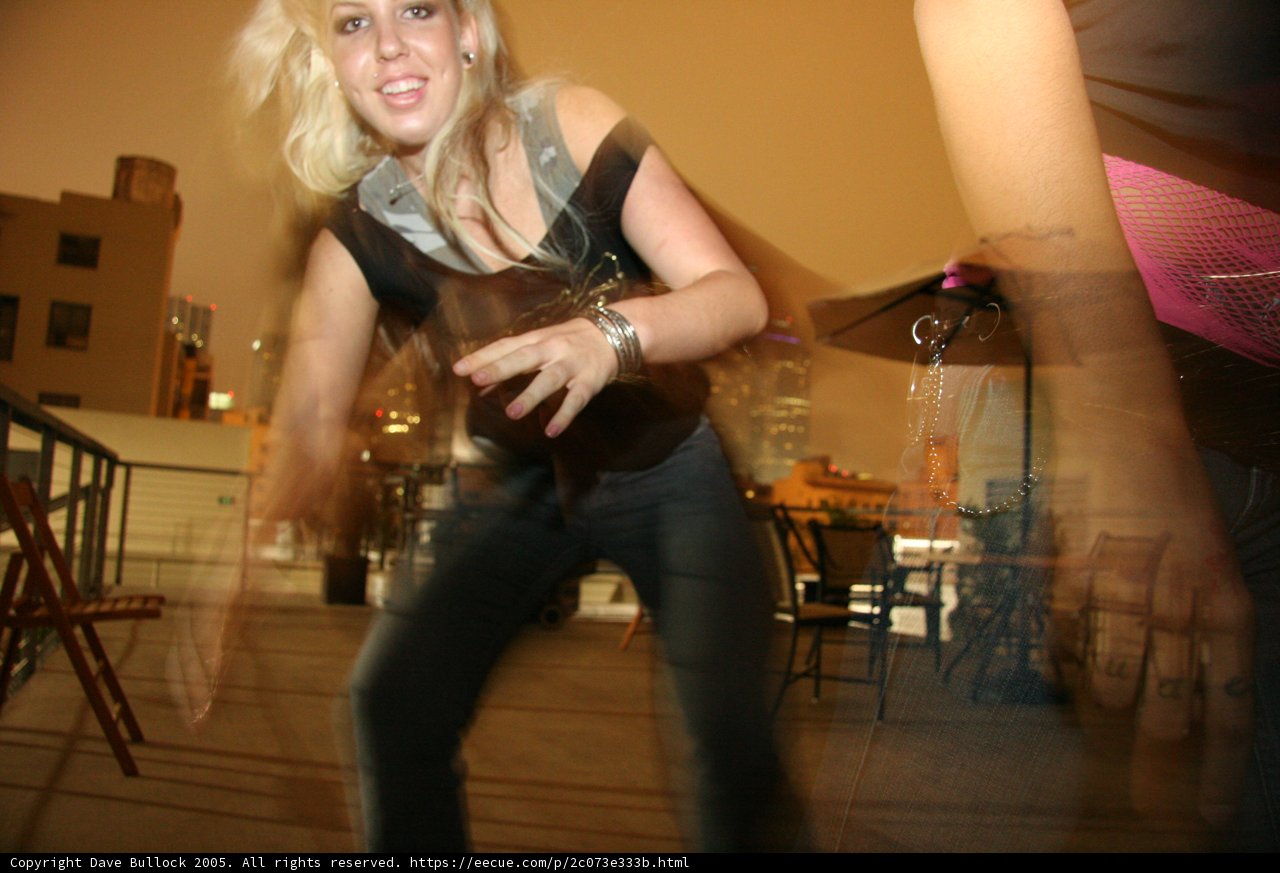 Frisbee Fun at the Nightclub