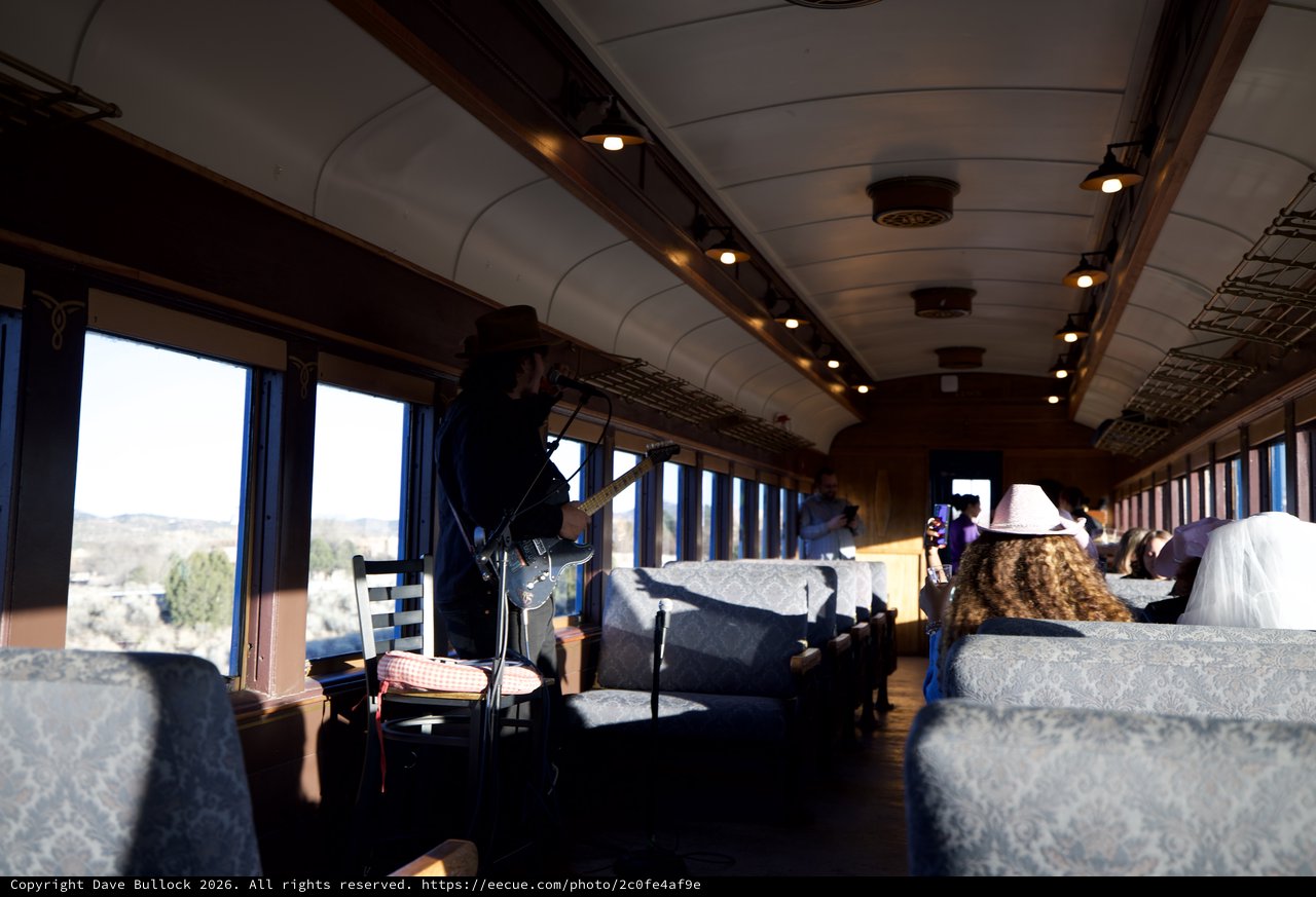 Live Music Performance on Scenic Train Journey