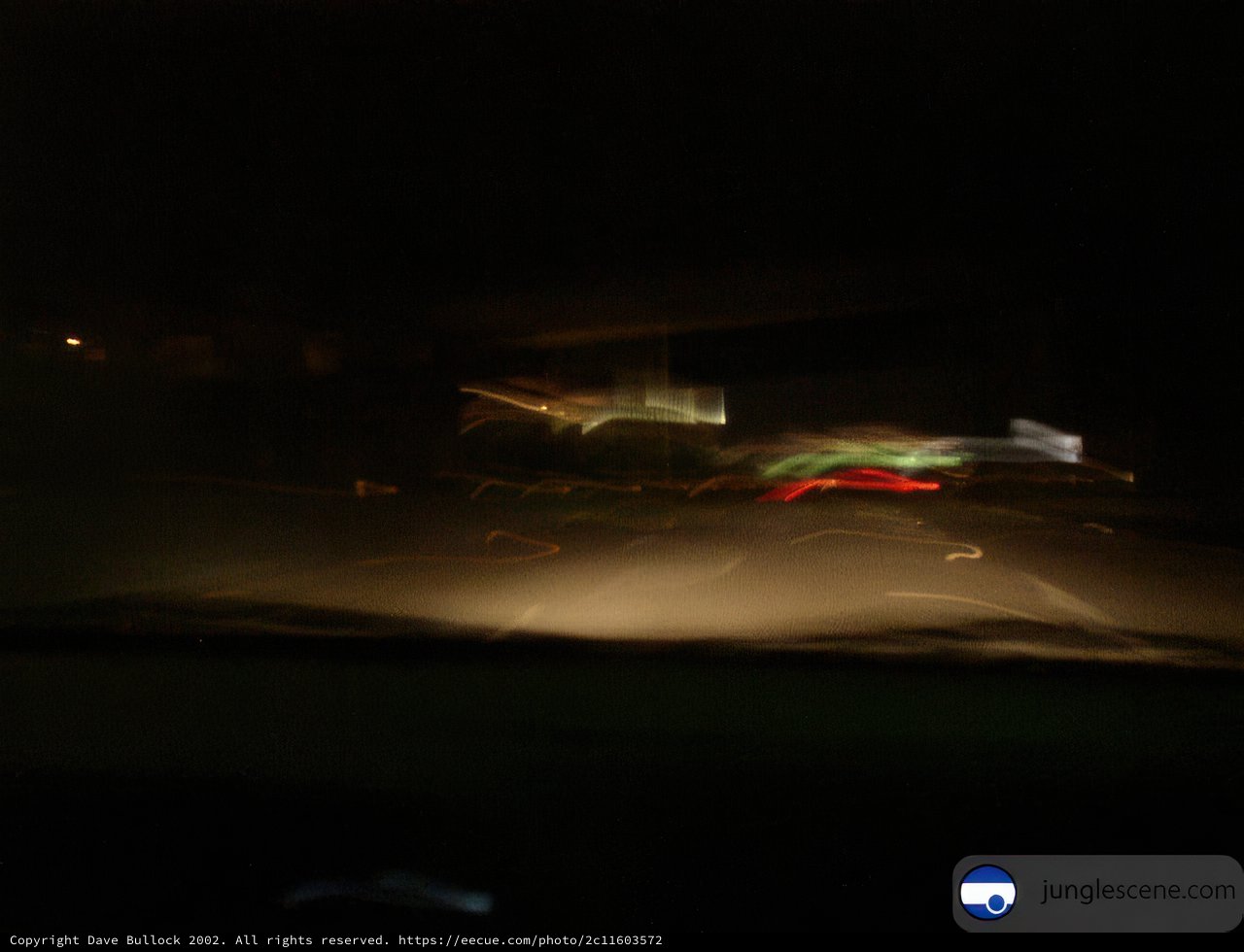 Blurred Midnight Drive