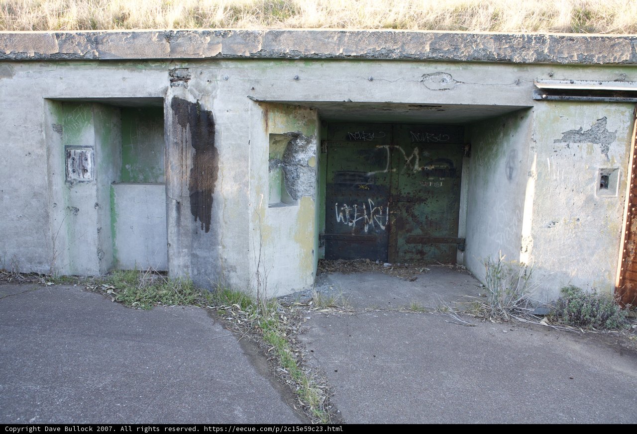 Graffiti-covered Bunker Door