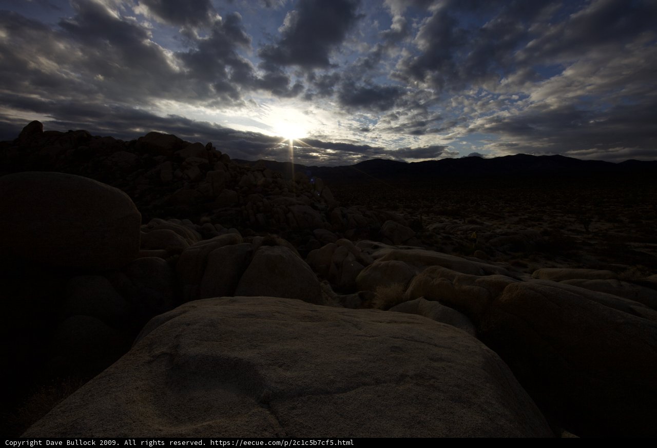 Radiant Sunrise on Rocky Plateau