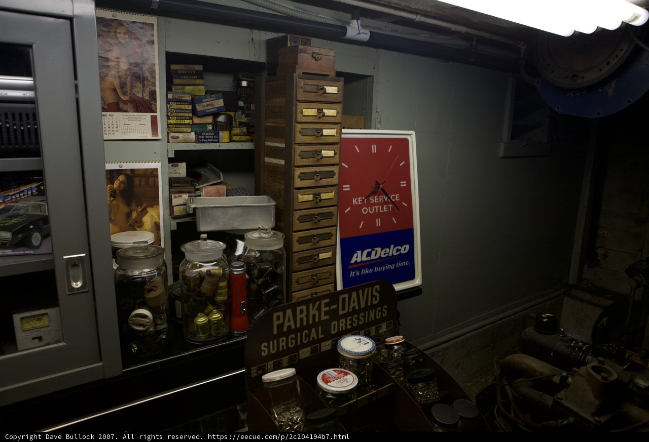 Cluttered Room with Vintage Clock