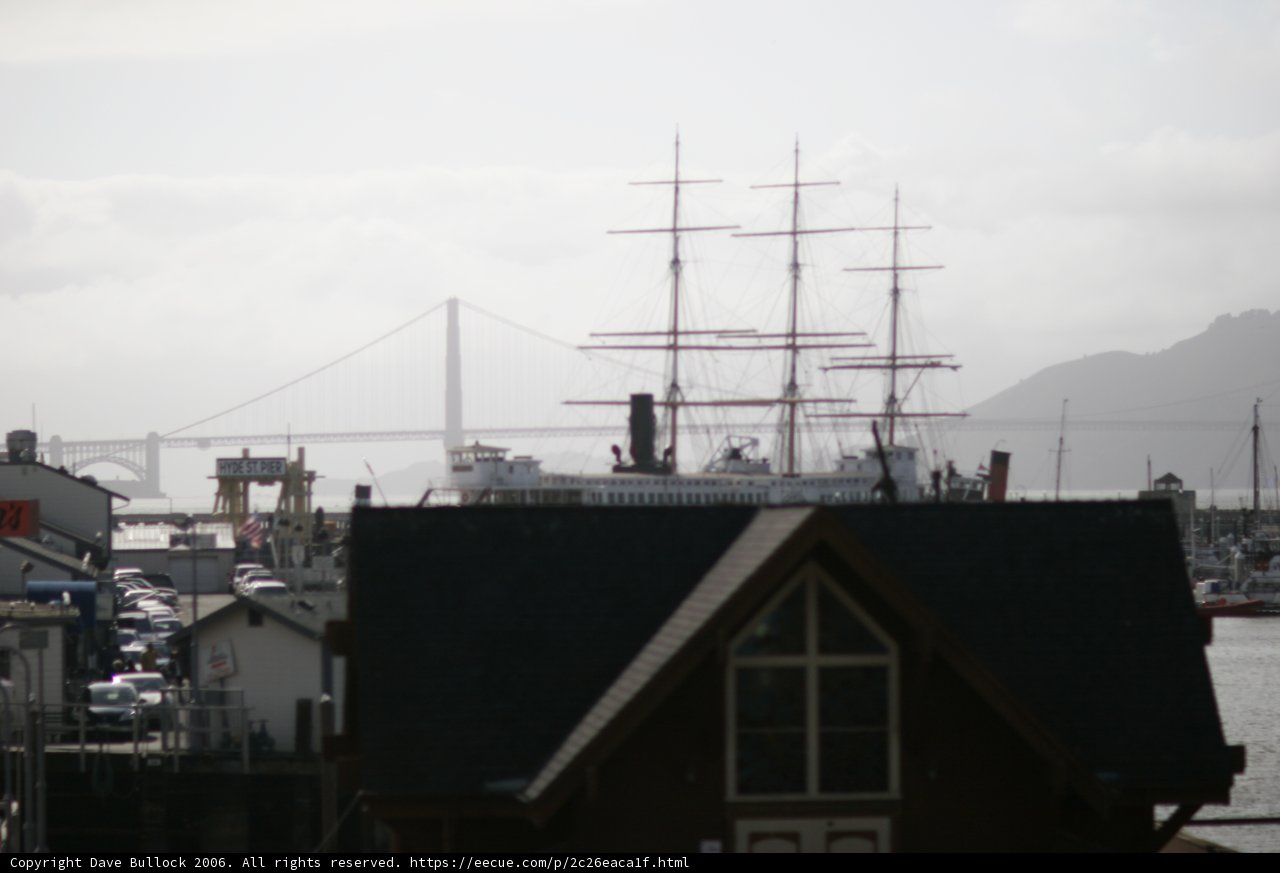 Navy Cruiser in the San Francisco Waterfront