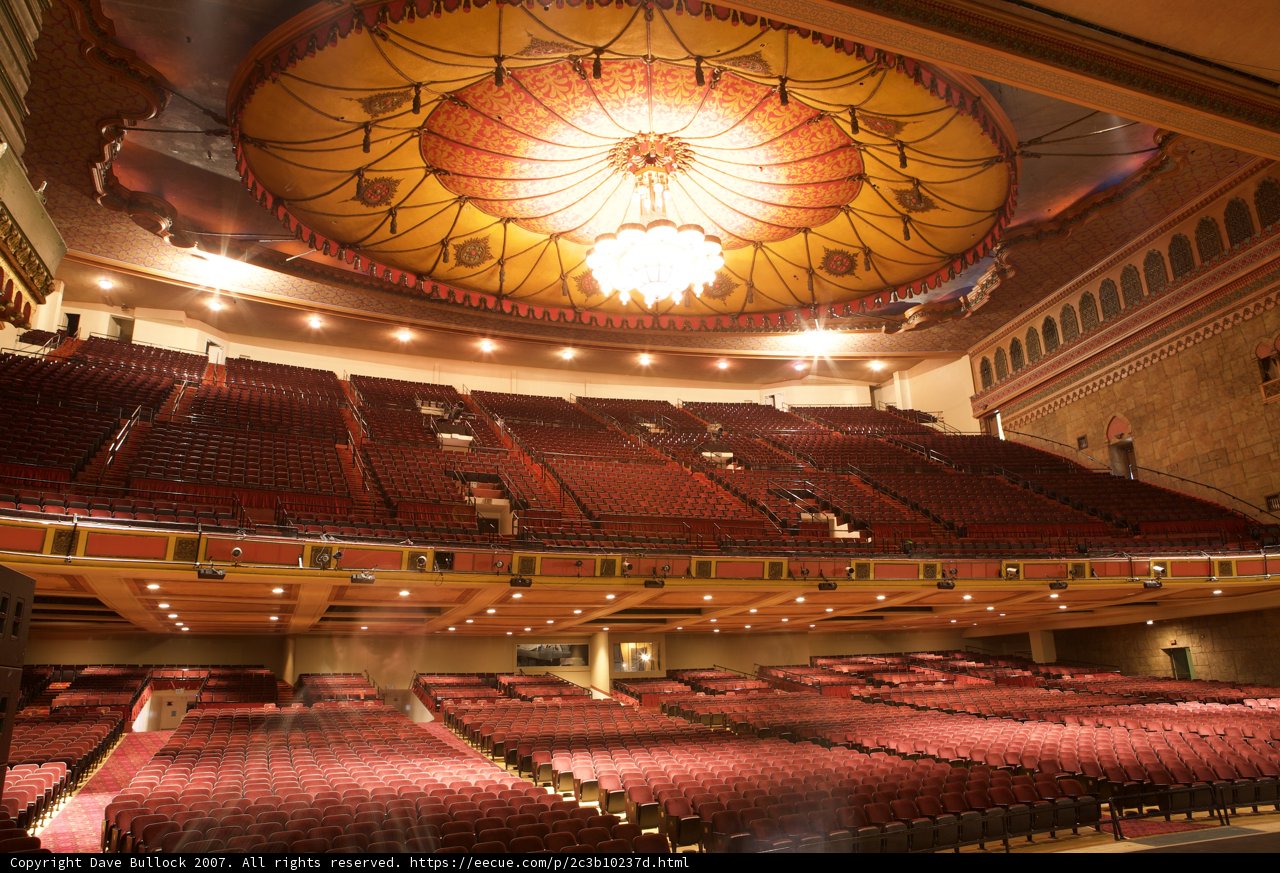 The grandeur of the theatre's interior