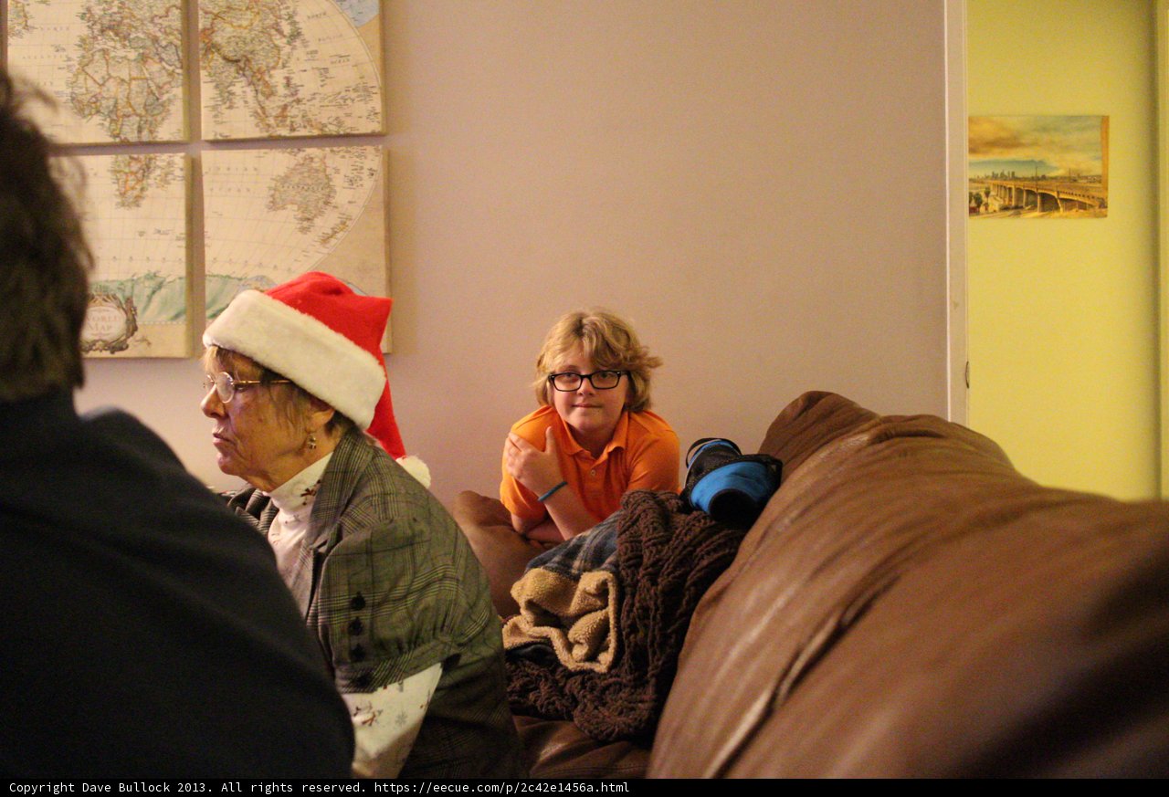 Santa Hat on the Couch