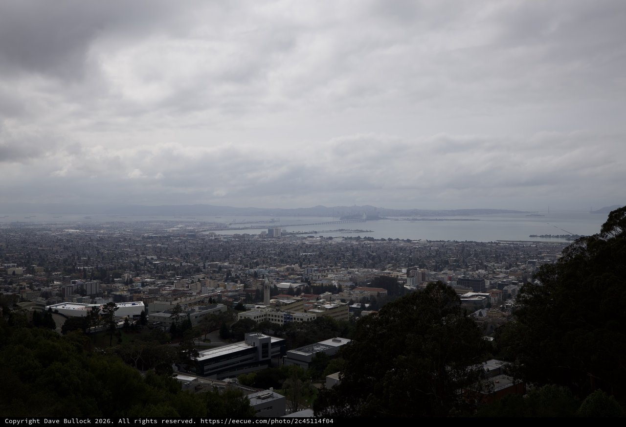 Overcast Bay View from Berkeley Hills