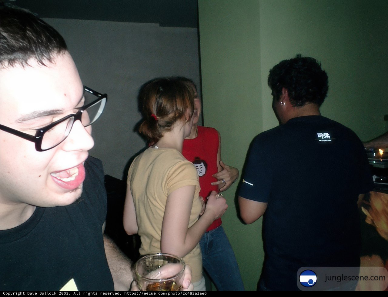 Dave B with his Glasses and Drink
