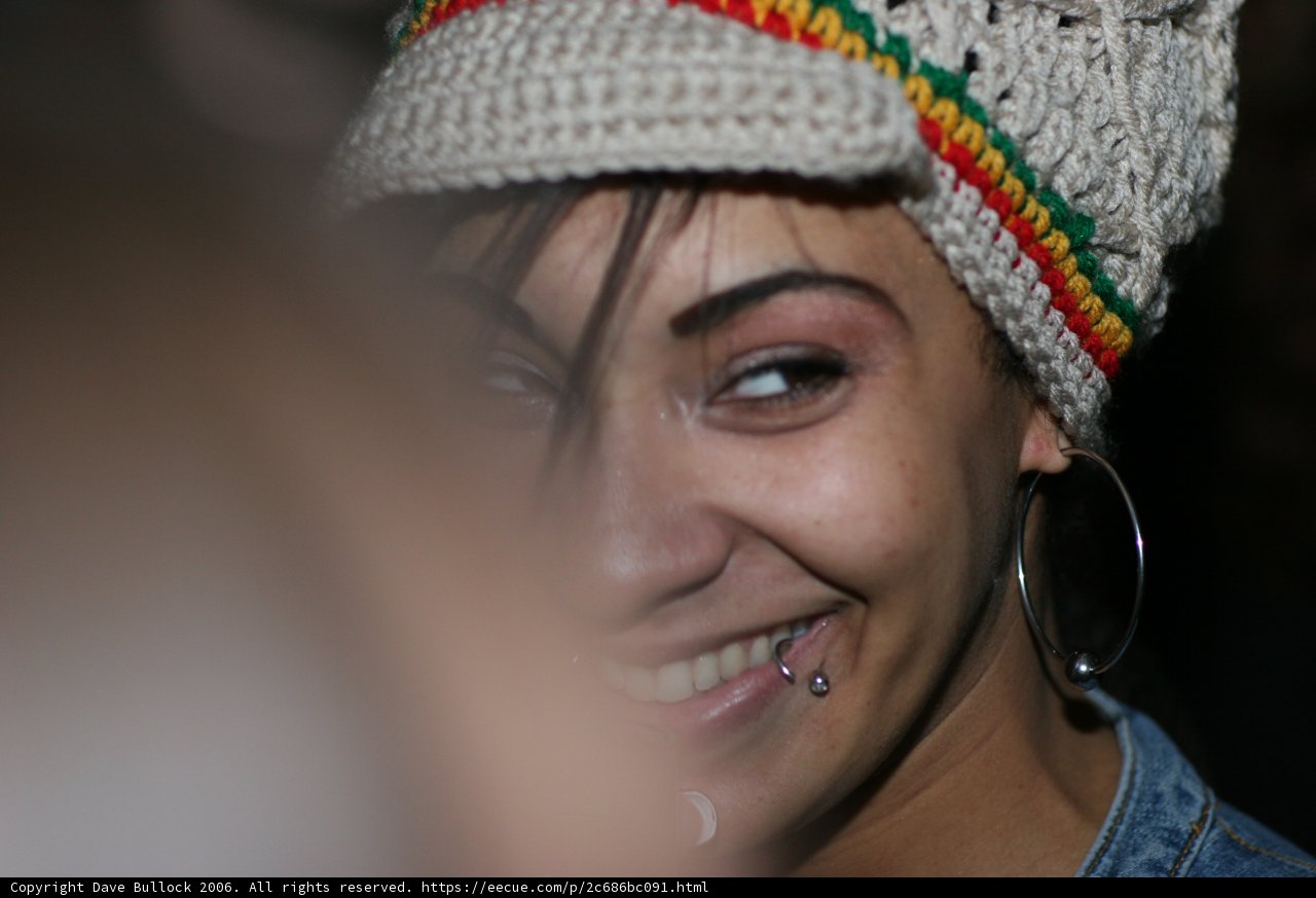 Smiling in My Valentine's Day Beanie