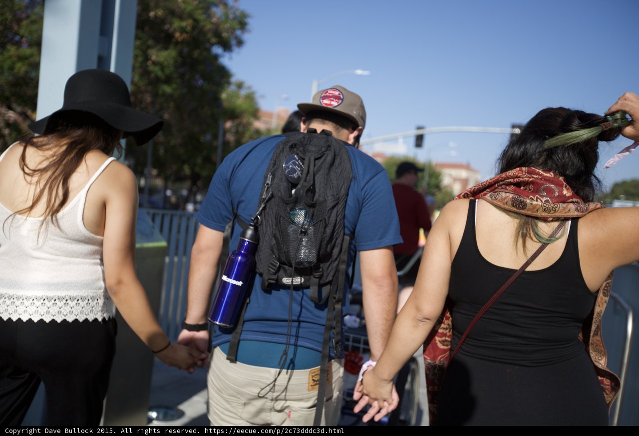Festival Friends Walking