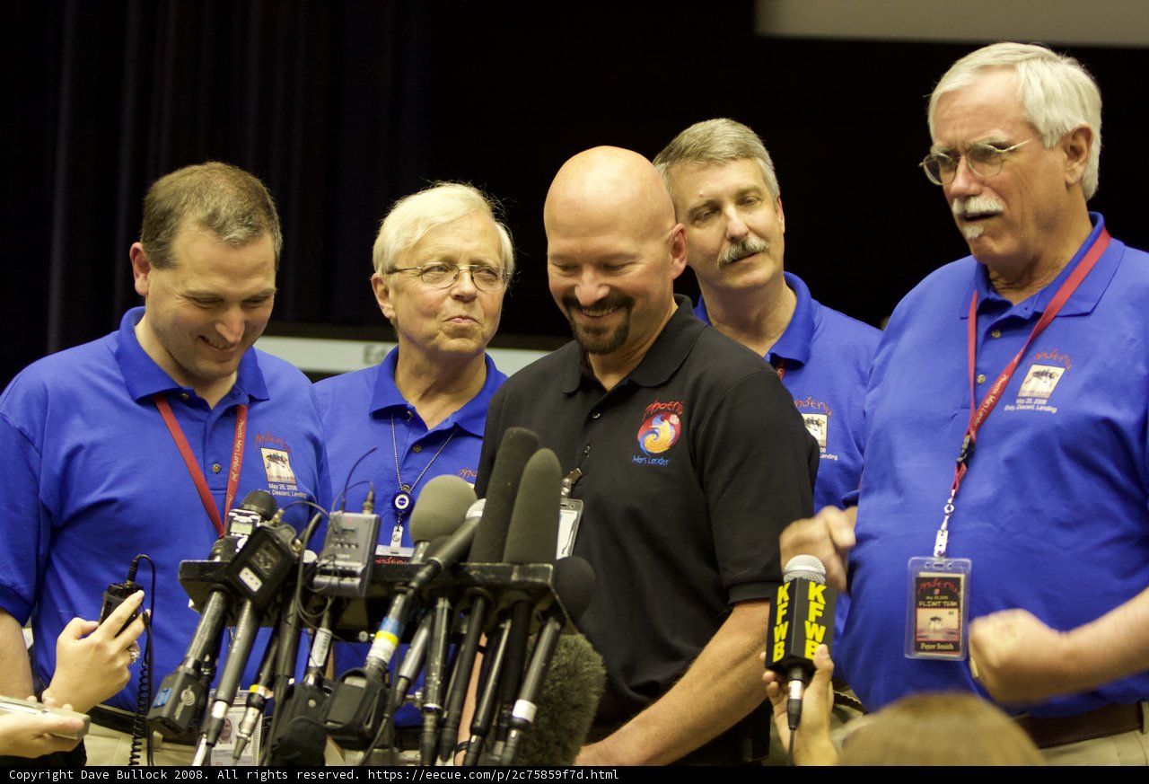 Post-Interview Crowd at Press Conference