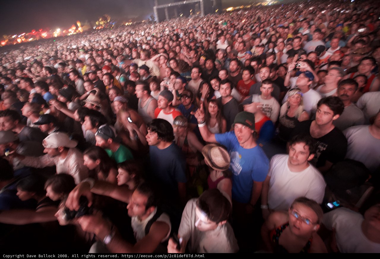Coachella Crowd in a Nightclub