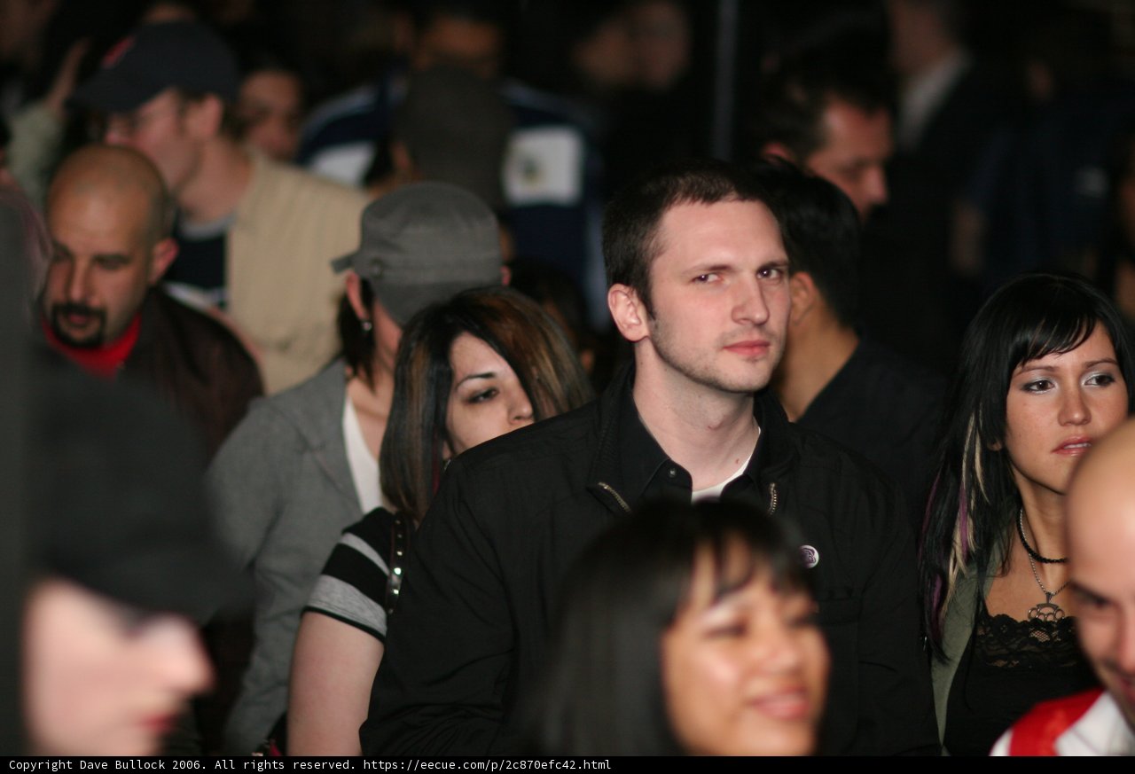 Nightclub Crowd Rocks Baseball Hats and Jewelry