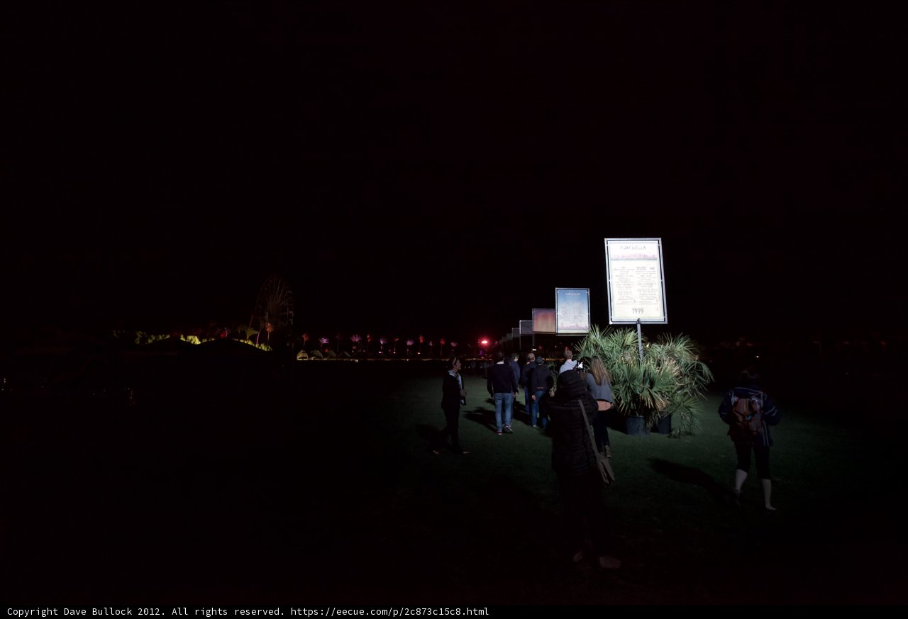 Night Strolling near the Sign