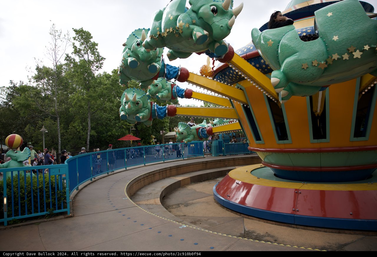 Ride High with the Green Dino at Disneyland