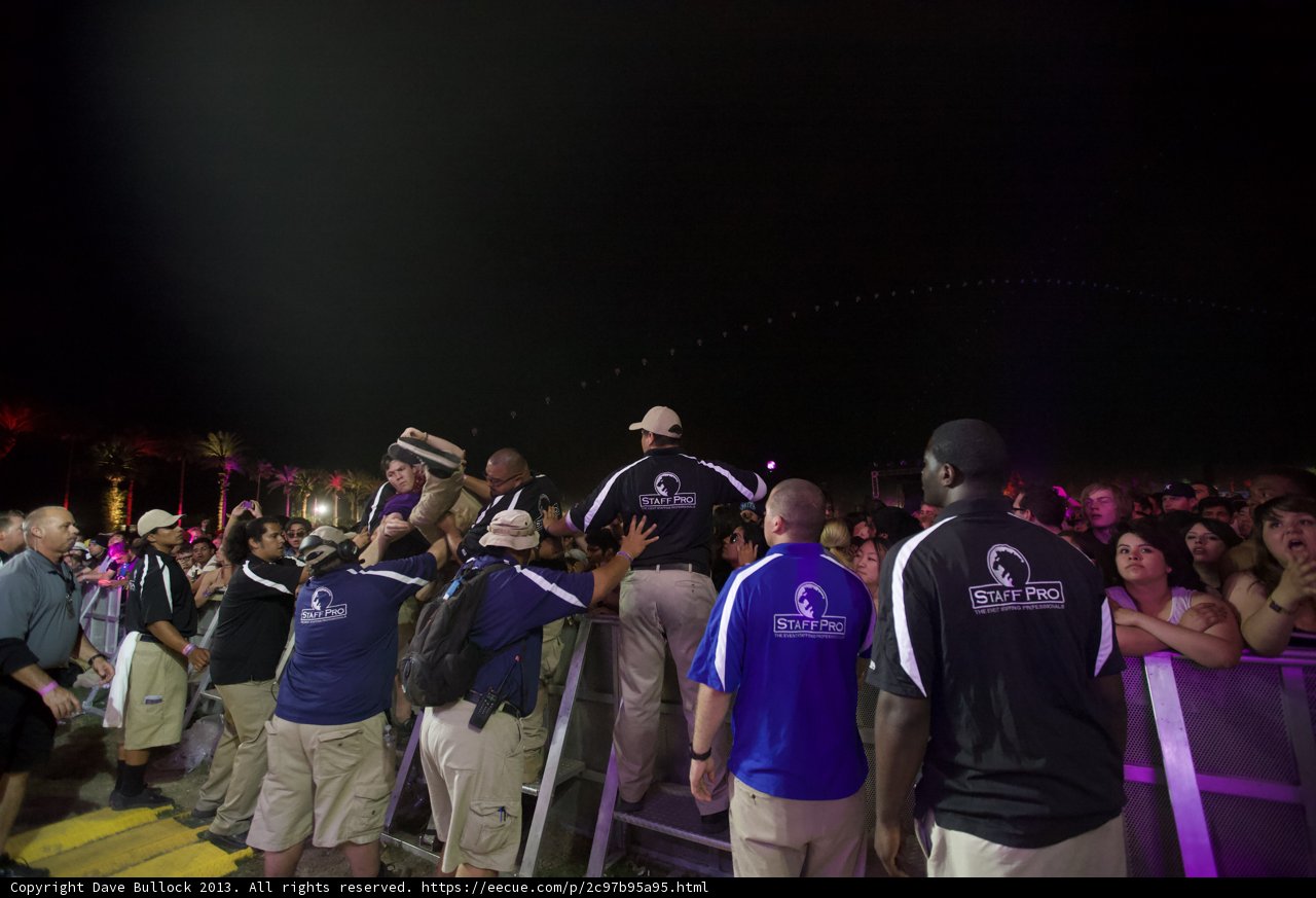 Nighttime Crowd on Stage