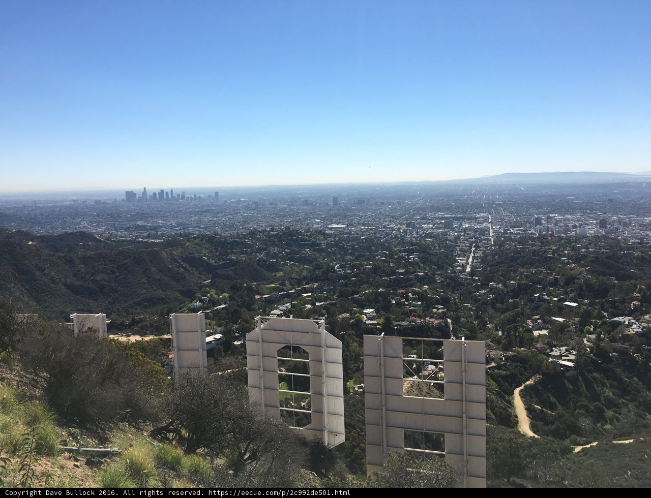 Hollywood Sign Overlooking the Cityscape