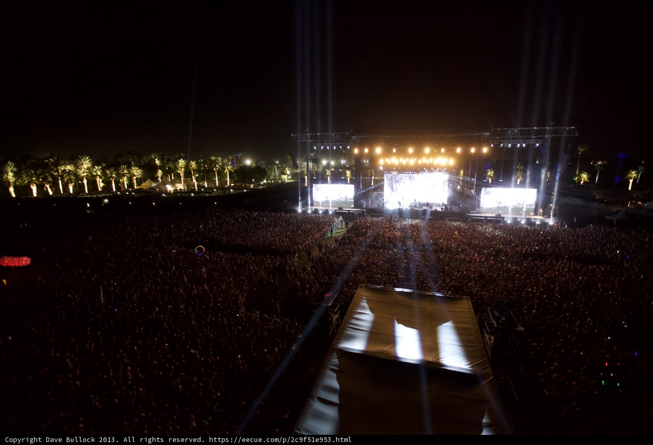Illuminated Crowd at Coachella