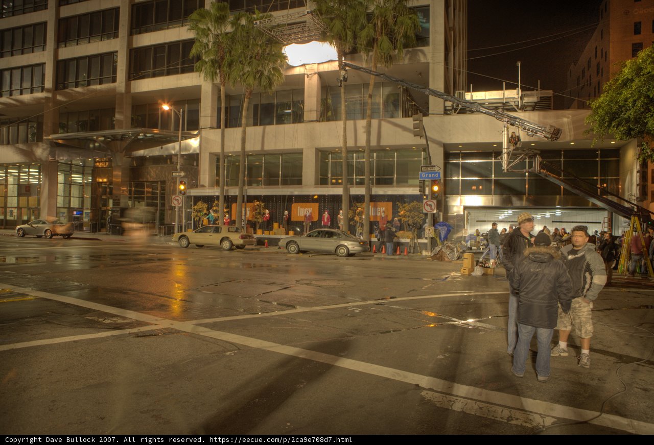 The Dark Knight Rises Crew Takes Over the Metropolis Intersection