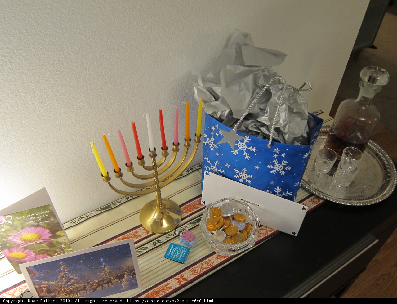 Hanukkah Table Setting