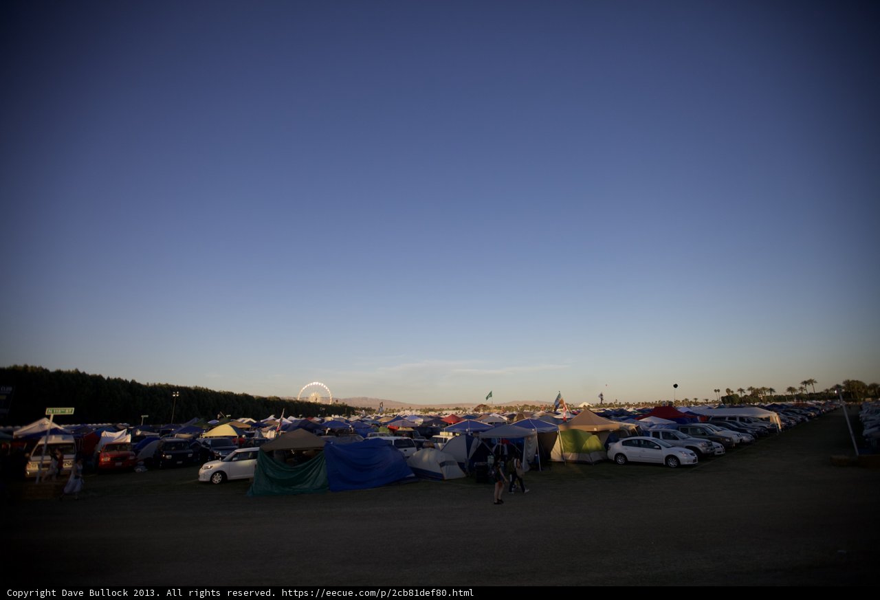 Camping at Coachella