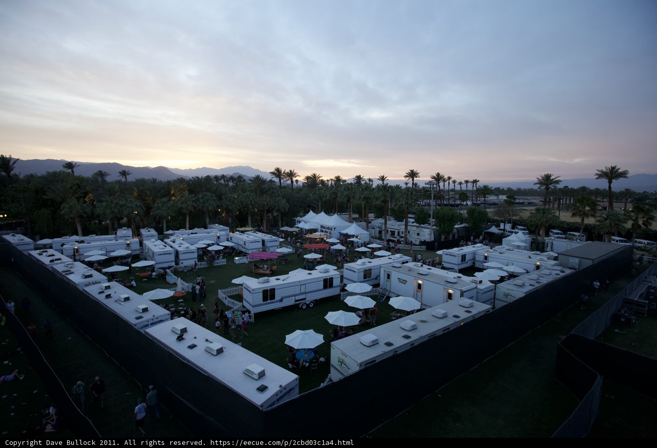 Sundown at Coachella Campgrounds