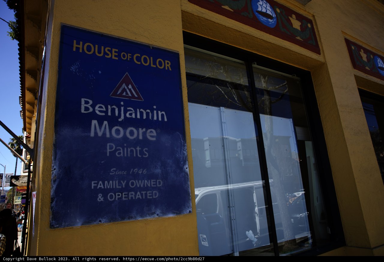 A Vibrant Benjamin Moore Storefront