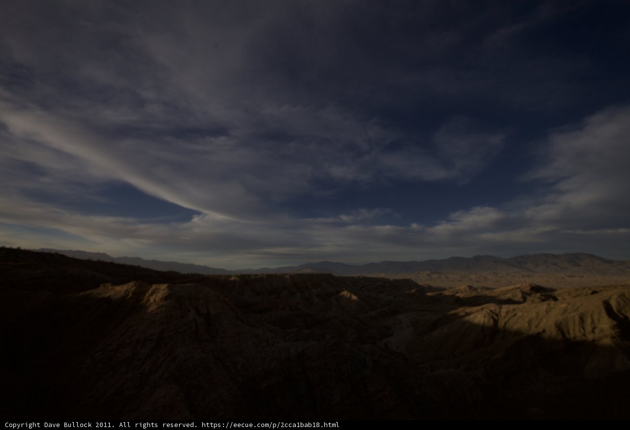 Desert Sunset over Mountain Plateau