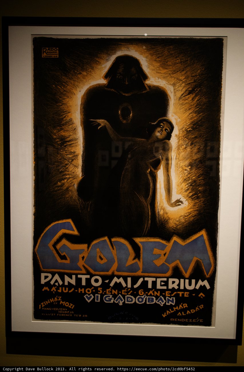 Golem Movie Poster on Display