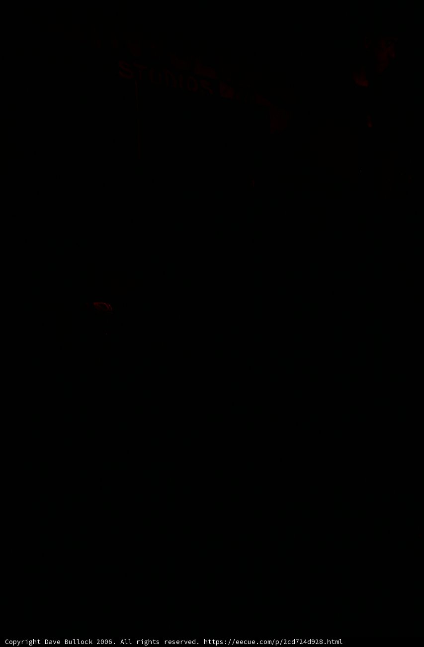 Red Light in the Night Sky