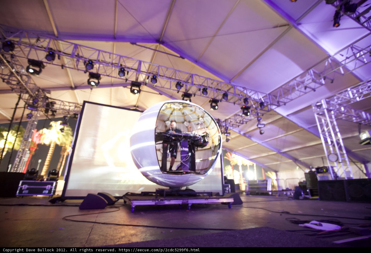 The Cosmic Sphere: Coachella's Interstellar Stage