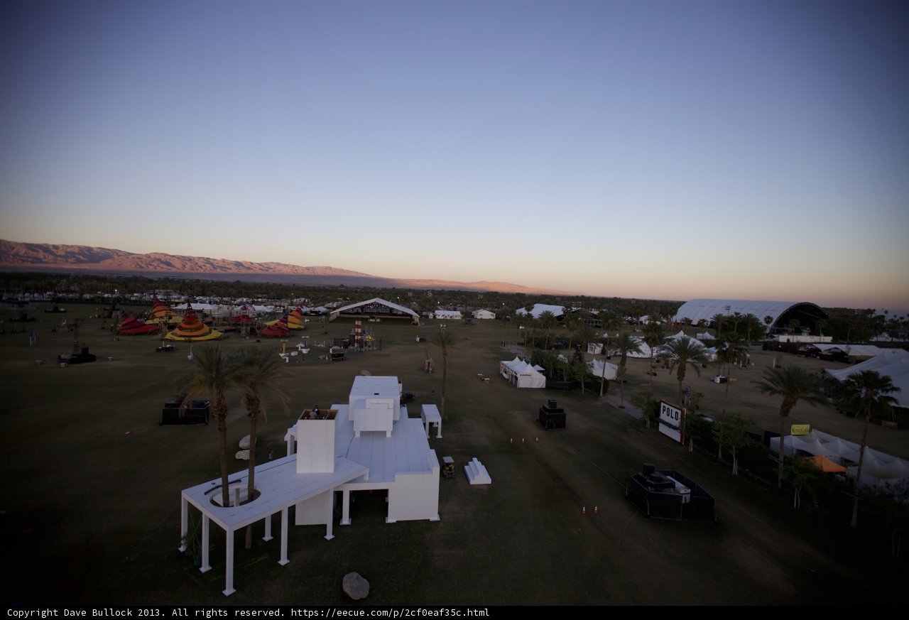 The White Tents and Building at Coachella