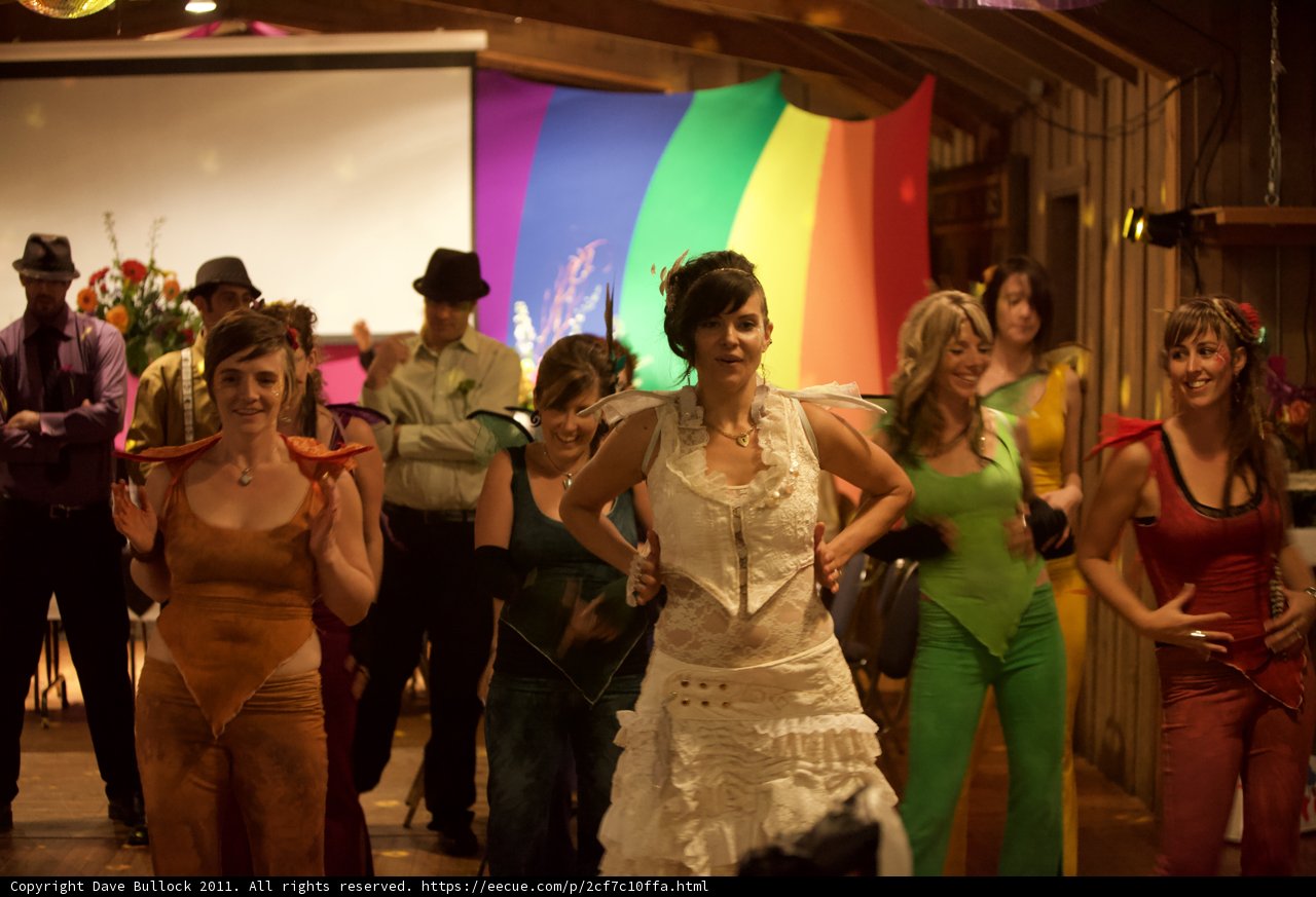 Colorful Dancing at the Wickstrom Wedding